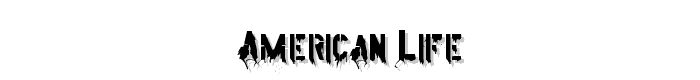 American Life font